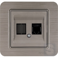 Розетка комп’ютерна RJ45 cat 6 Arvia Electric Lavin Мідь (21 28 4000 247)